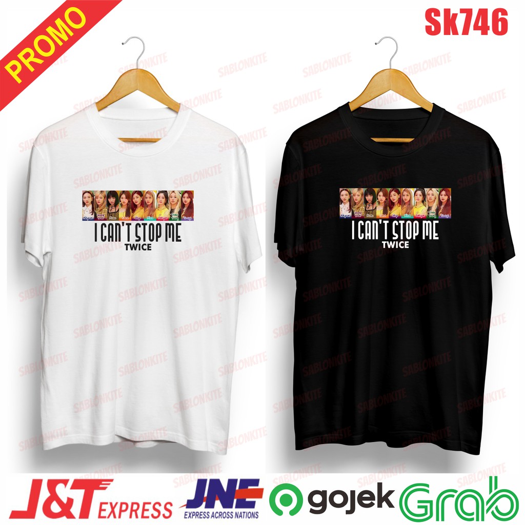 MURAH!!! KAOS TWICE I CAN'T STOP ME UNISEX SK746 COMBED 30S