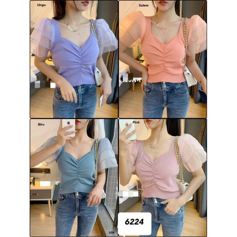 import Bangkok atasan rajut import 6224