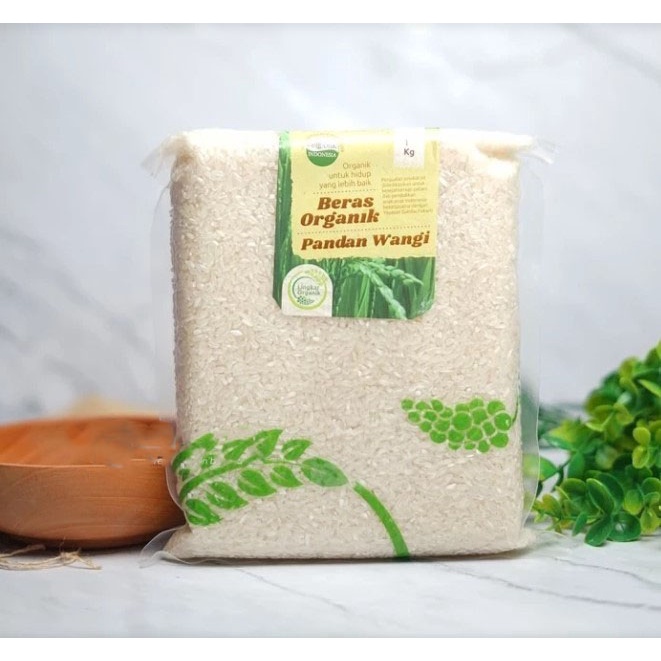 

gr011ttr Lingkar Organik Beras Pandan Wangi Putih 1 Kg - Beras Pandan Wangi Sv012Ss