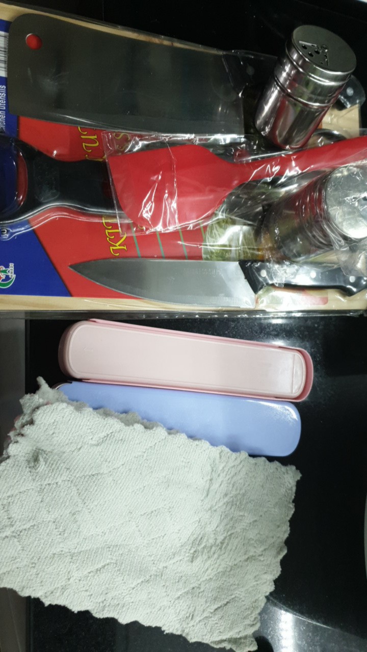 Pisau Set Stainless + Talenan Dapur 6 In 1 / Pisau Dapur Set + Dapur Set Best Quality