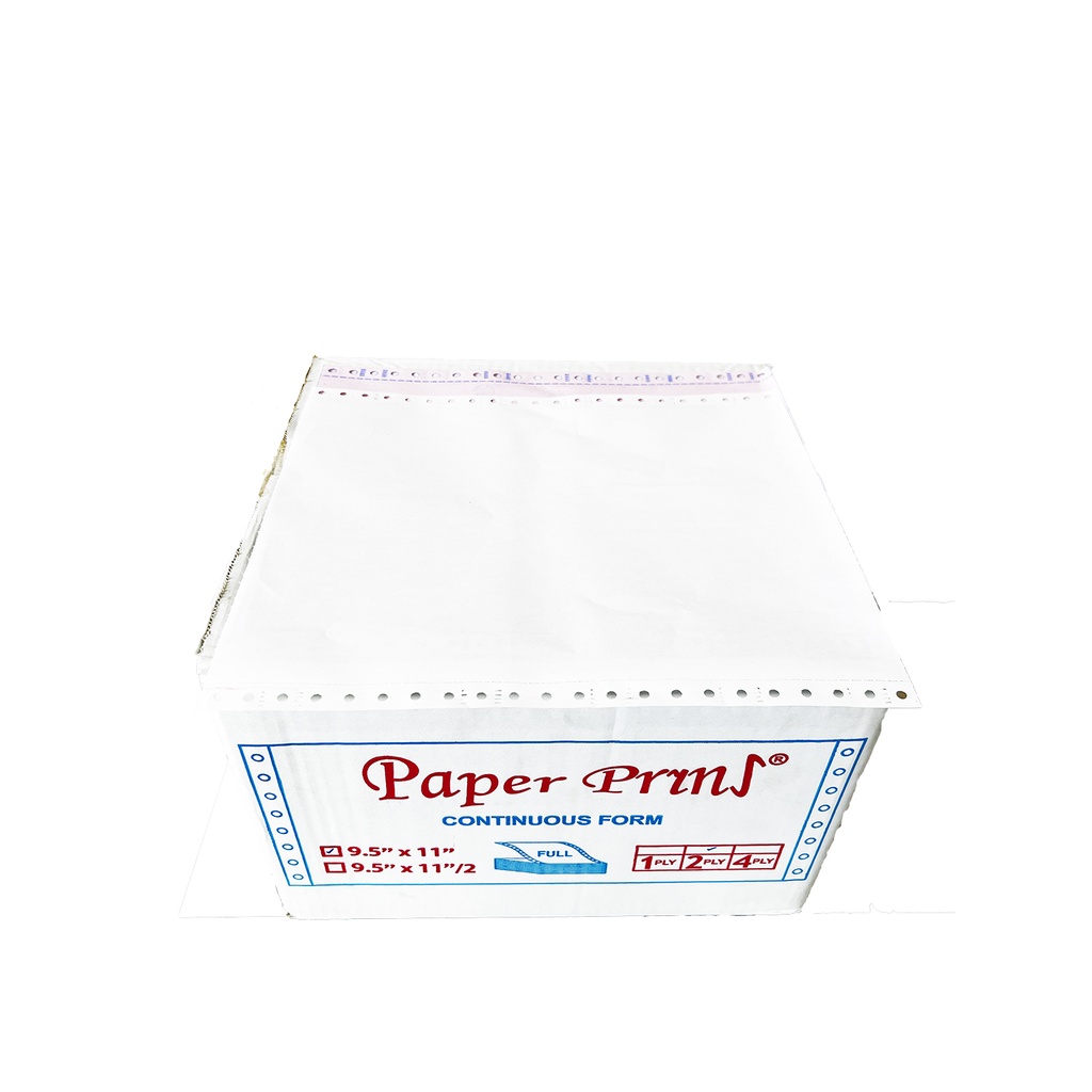 

CONTINUOUS FORM 9,5 X 11 (ISI FULL) 2PLY - PM PAPERPRYNS