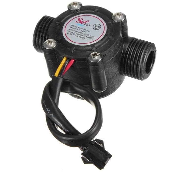 Water Flow Sensor Meter 1/2&quot; Flowmeter DC 5-18V 30L/min 1.75Mpa *FM03