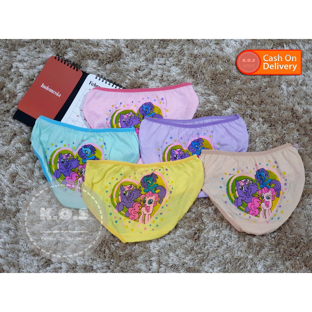 celana dalam anak perempuan cd anak cewek katun bergambar size s,m,l,xl