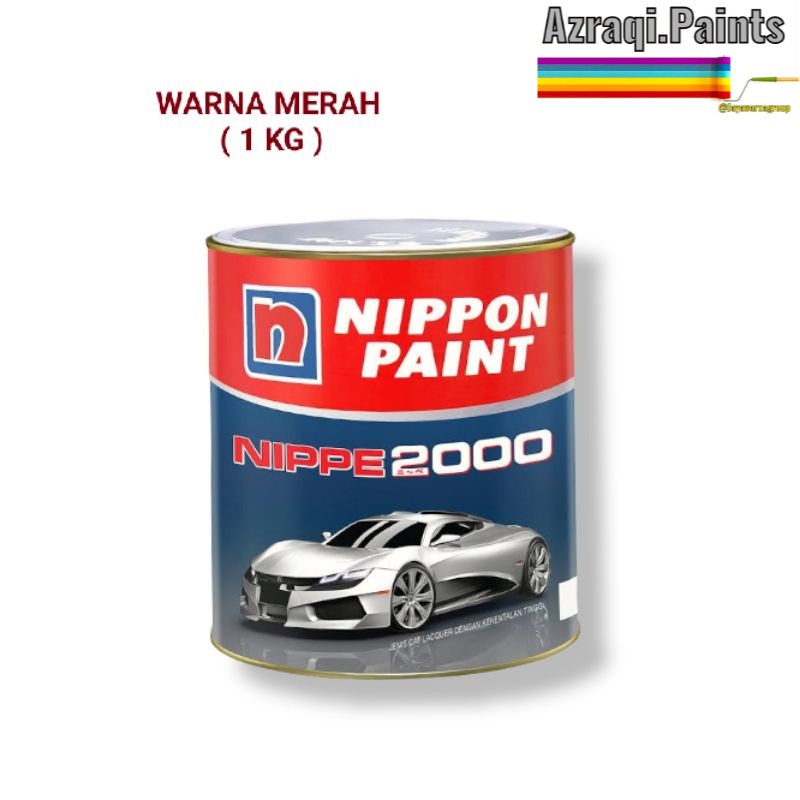 NIPPON NIPPE 2000 WARNA MERAH / CAT DUCO ( 1 KG ) WARNA SPECIAL
