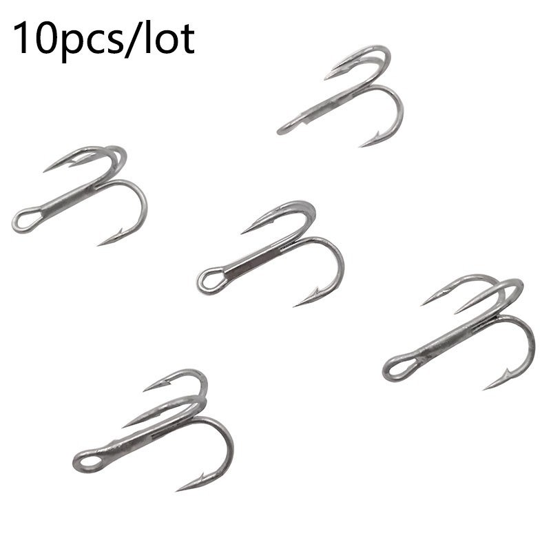 10pcs/lot Fishing Hooks Kail Pancing Bahan High Carbon Steel Dengan Bulu Untuk Memancing Ikan Power Bait