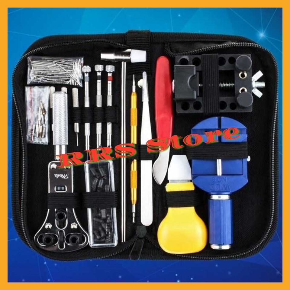 ALAT perbaikan jam tangan TaffSPORT Peralatan Reparasi Jam Tangan Repair Tool Kit Set - C10050 satu set alat servis jam tangan