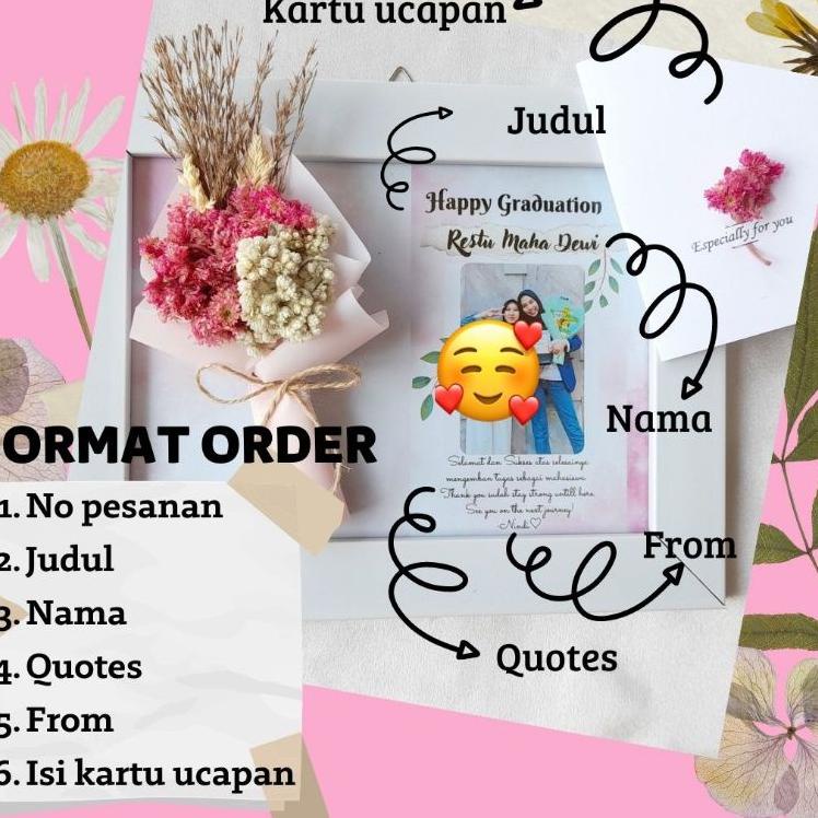 Hot Sell.. flower in frame uk 4R (22×17) | edelweis in frame | kado ultah | kado anniversary | kado 