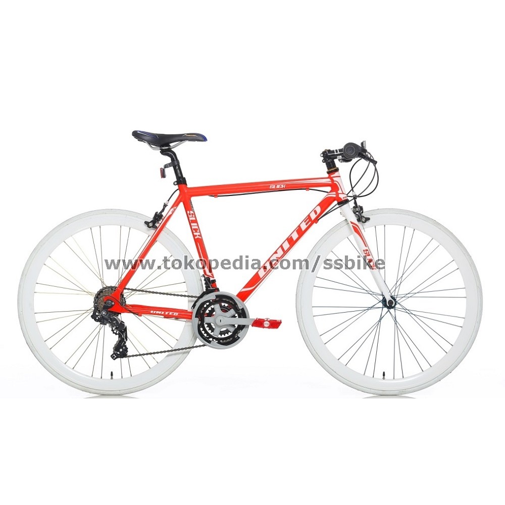 United Roadbike 700C" Slick 71 - Merah