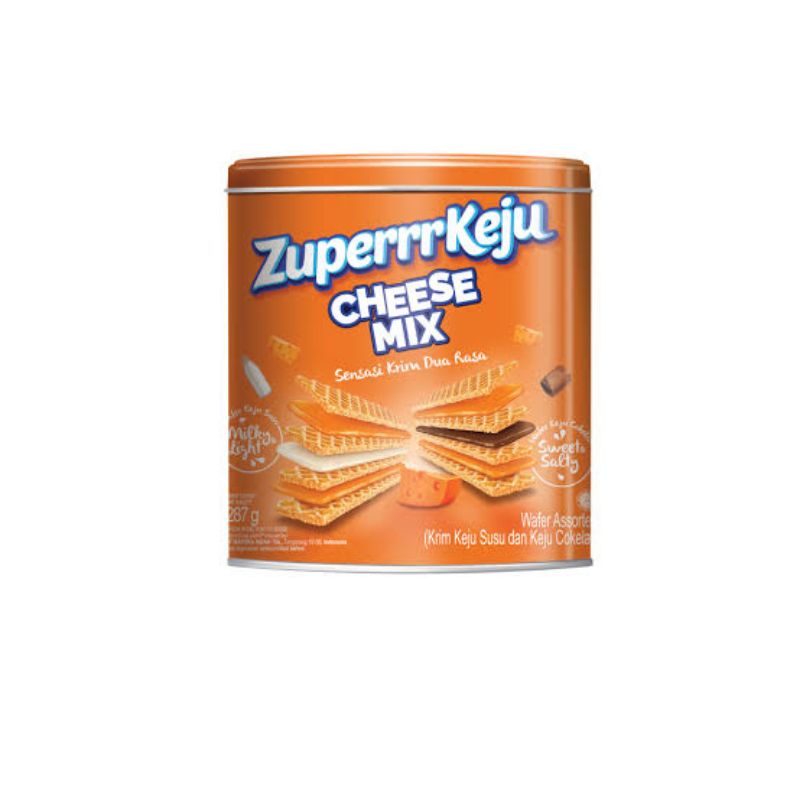 Zuper Keju Cheese Mix Kaleng 287gr