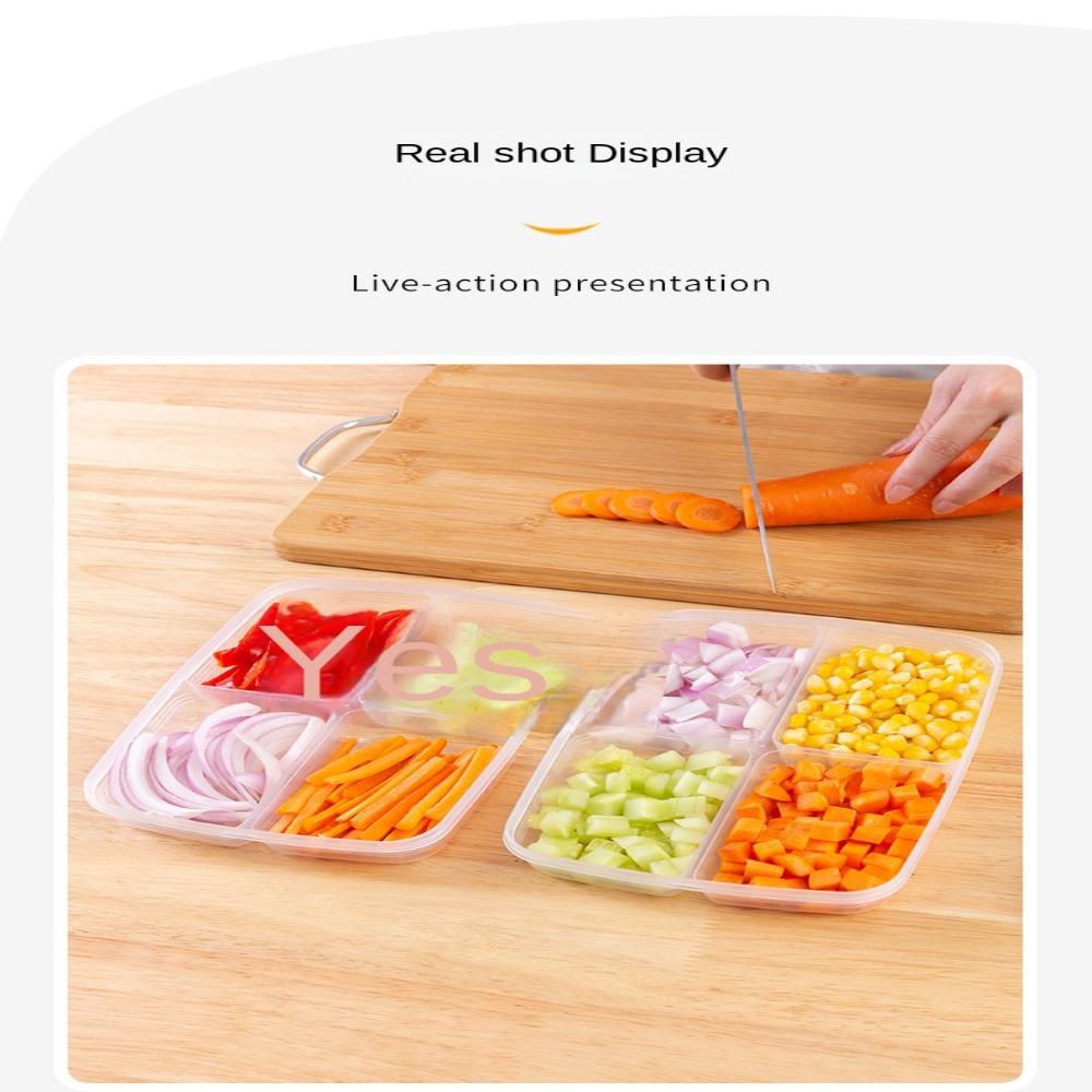 Top Food Preparation Storage Box Kotak Penyimpanan Sayur Buah Buahan Dapur Gadget Piring Kulkas Freezer Organizer