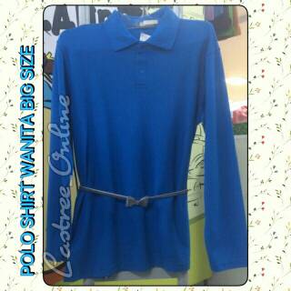  KAOS  WANITA  POLOSHIRT BIG SIZE PIQUE LACOSTE  KAOS  BIG SIZE 