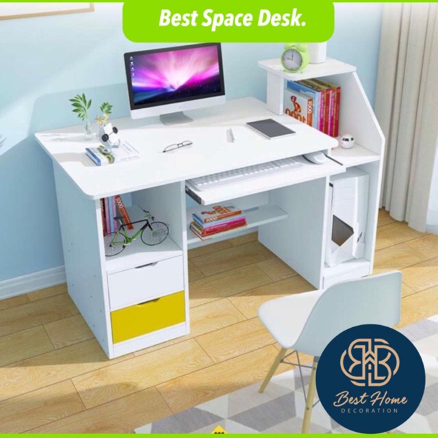 BEST SPACE DESK MEJA  KERJA  MULTIFUNGSI 117x40x92 cm 