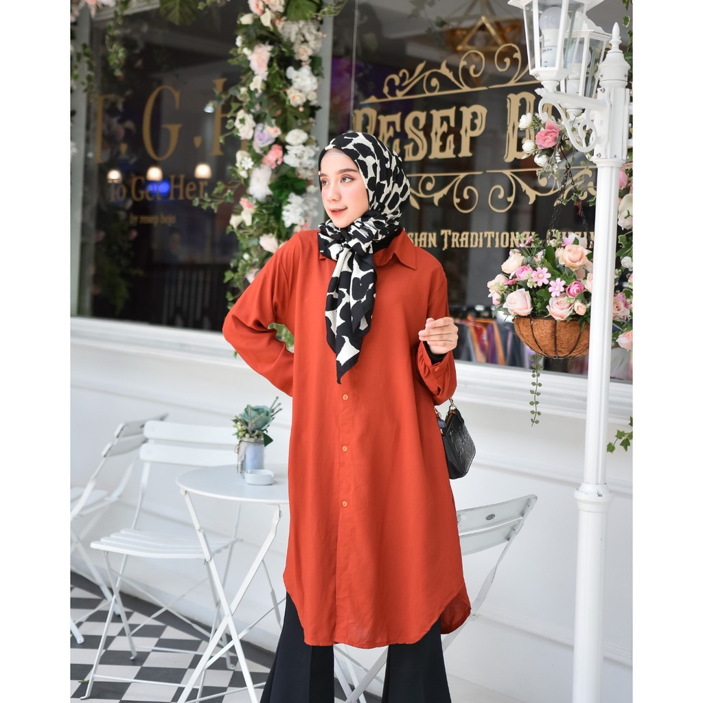 Baju Fashion Grosir Atasan Wanita Muslim Fisa Tunik