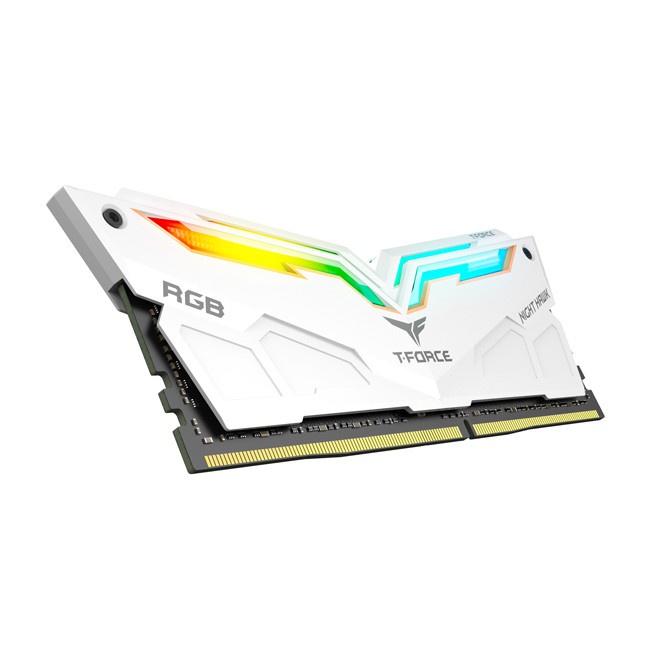 Team T-Force Night Hawk DDR4 3600Mhz 2X8GB RGB2 LED - White