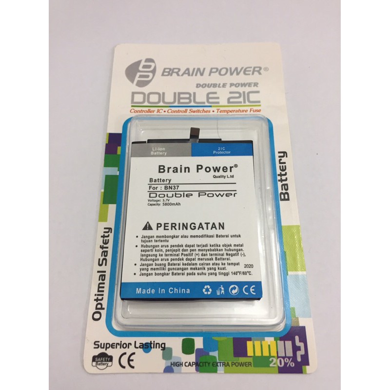 Battery batre Xiaomi BN37 - Redmi 6A Brain Power