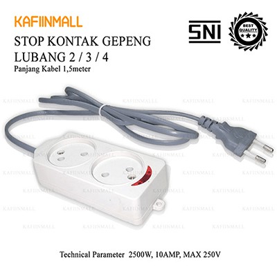 STOP KONTAK 2,3,4 LUBANG PANJANG 1,5M + KABEL / STOP KONTAK KABEL / Colokan listrik