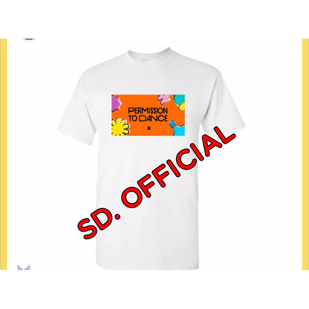 Kaos Bangtan Permission To dance Type Gambar DTF print