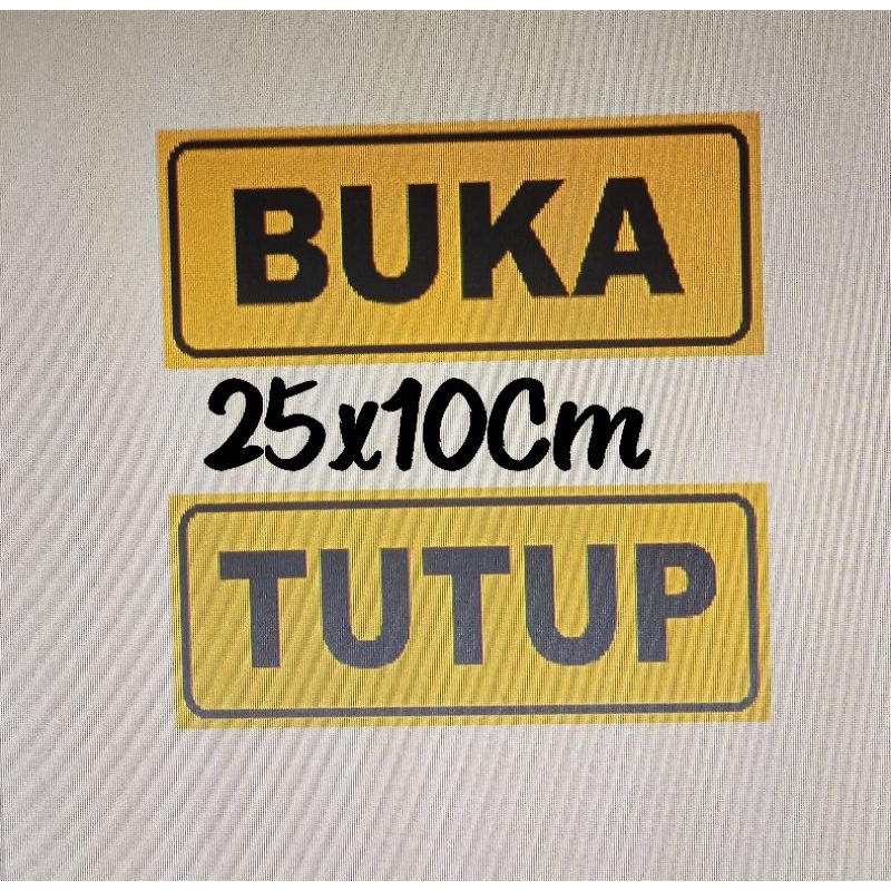 

STIKER BUKA TUTUP