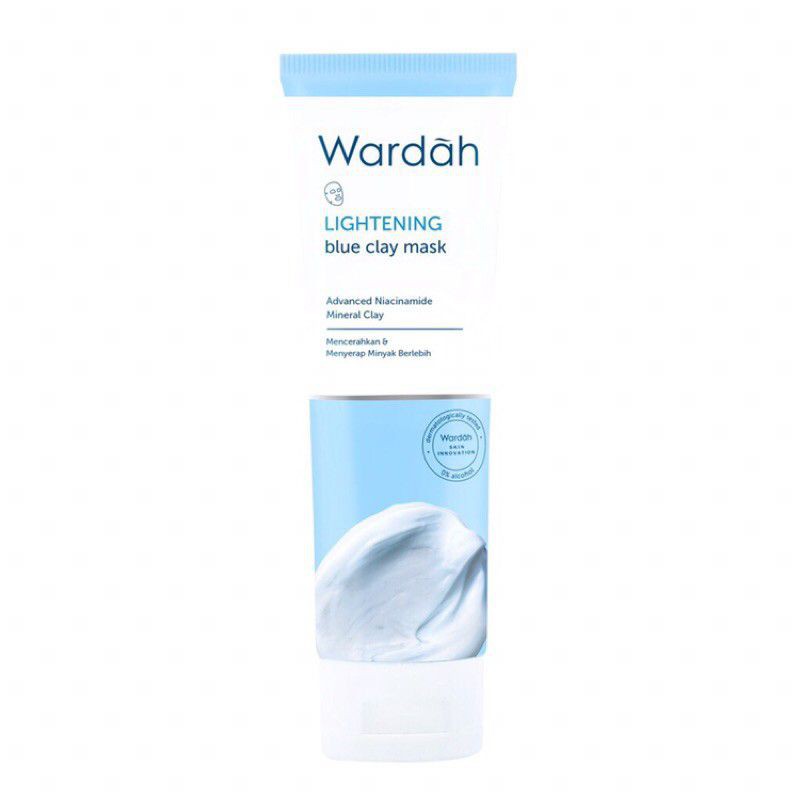 wardah lightening facial mask/blue clay mask