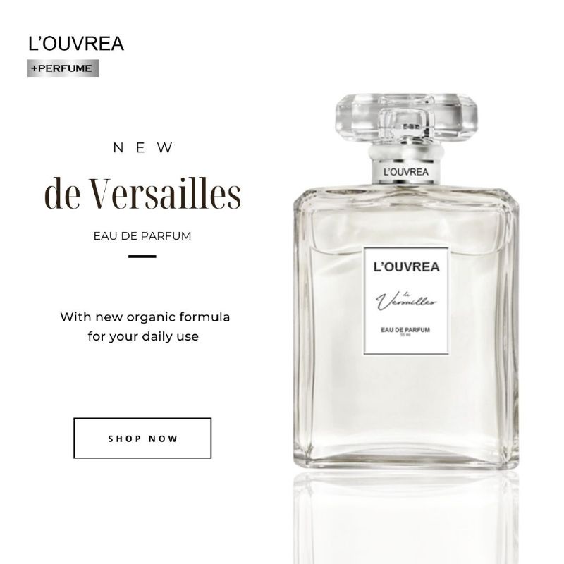 Parfum De Versailles by LOUVREA - Parfum Mewah/Parfum Tahan lama/Parfume elegan/Parfume branded/ Lou