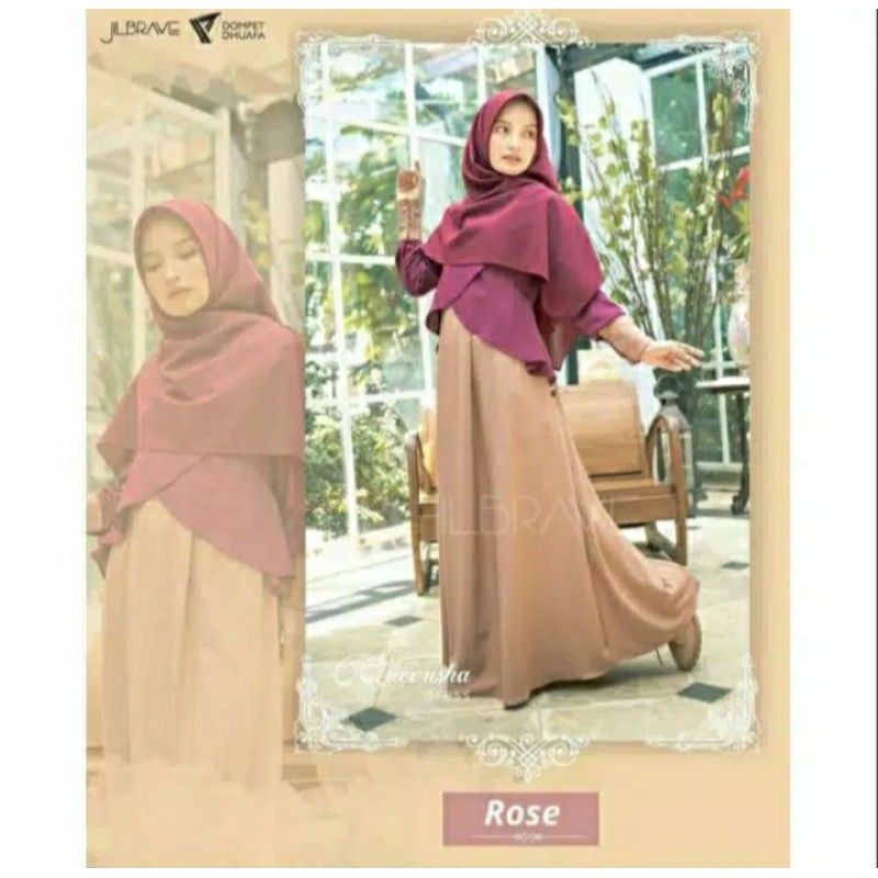 Queensha Dress - Rose (M) by Jilbrave Official