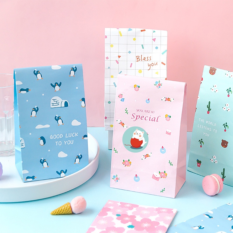 【Theredsunrisesiwy.id】500pcs Cute Cat Thank You Stickers Round Cartoon Animal Adhesive seal Labels