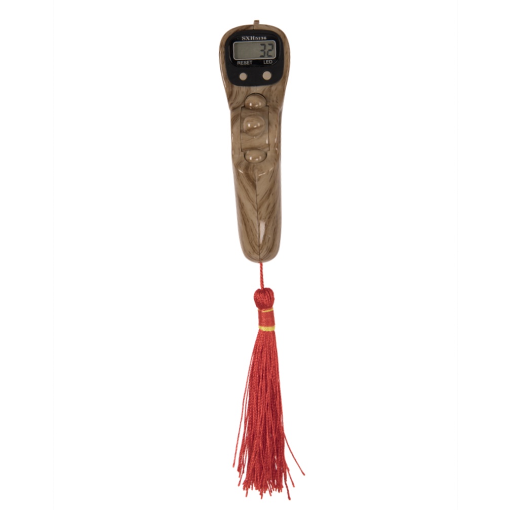 TASBIH Digital Muslim Tasbih LED Terbaru / Muslim Tasbih Digital Kayu Manik Alat Hitung Led Digital Tasbih Premium Ori-Terbaru +Abu-abu