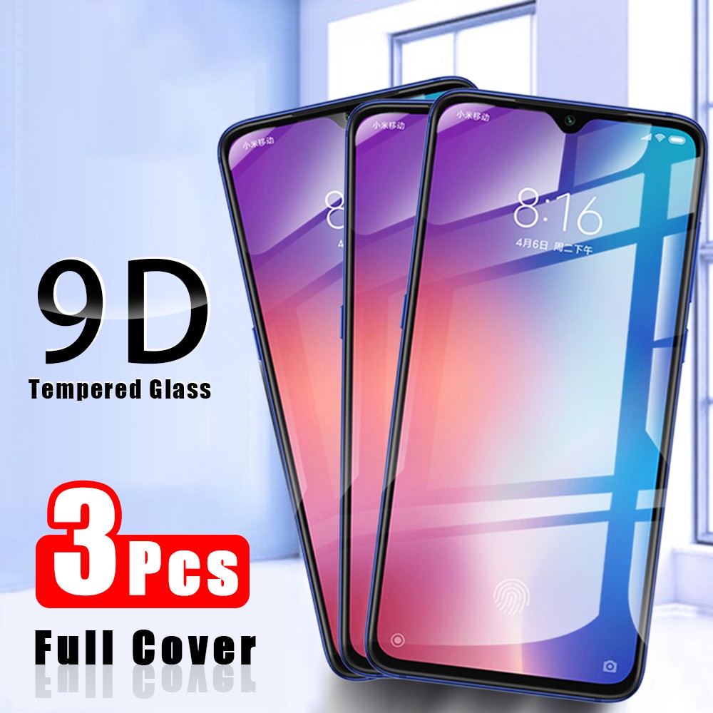 3Pcs 9D Tempered Glass Untuk OPPO F11 Pro F9 F7 F5 F3 Plus