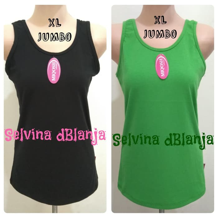 berkualitas Tanktop Wanita Polos JUMBO XL Tank Top Murah Grosir PREMIUM QUALITY