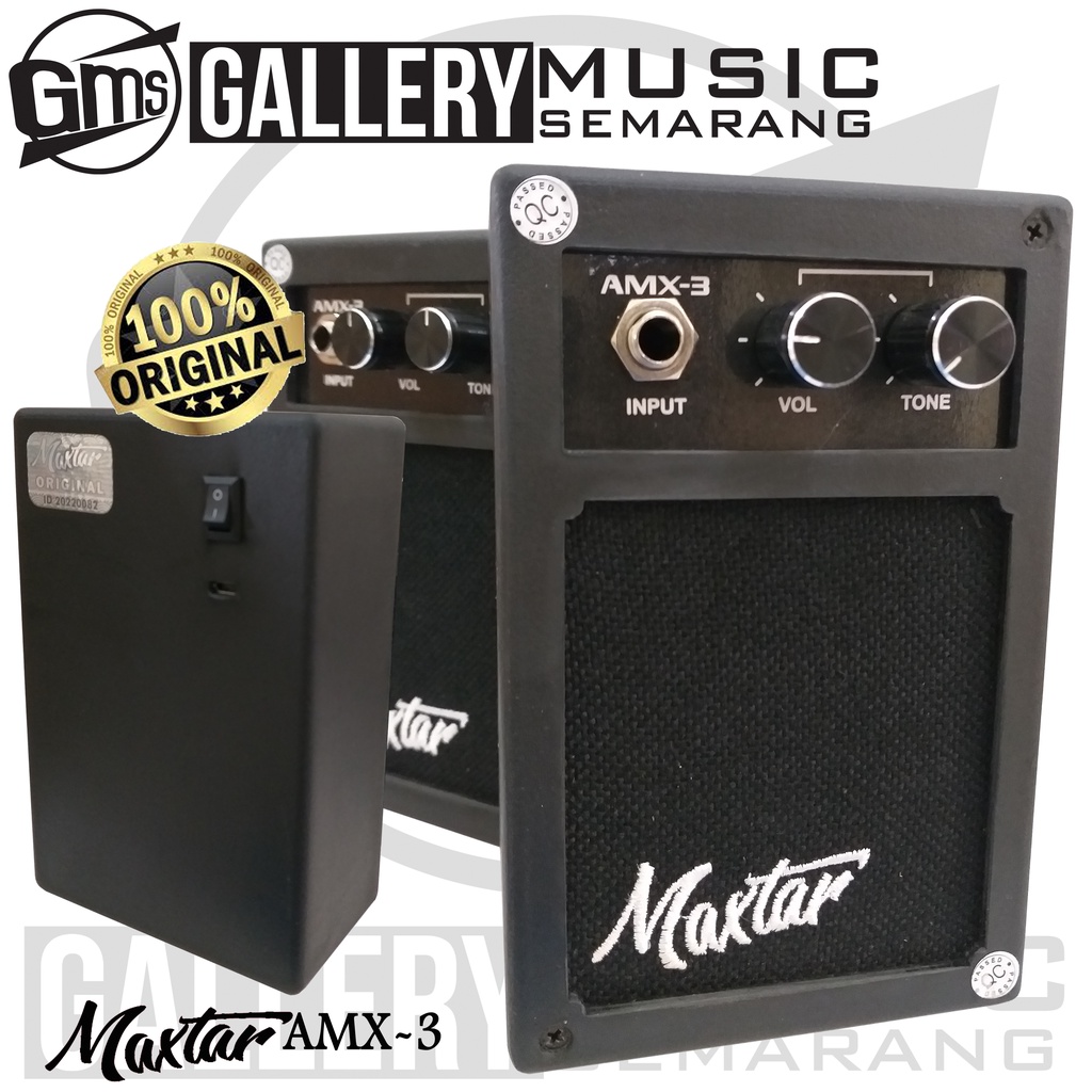 ORIGINAL!!! Ampli Gitar Maxtar AMX-3 Speaker 3&quot; inch Amplifier Gitar Mini Amply Gitar Original