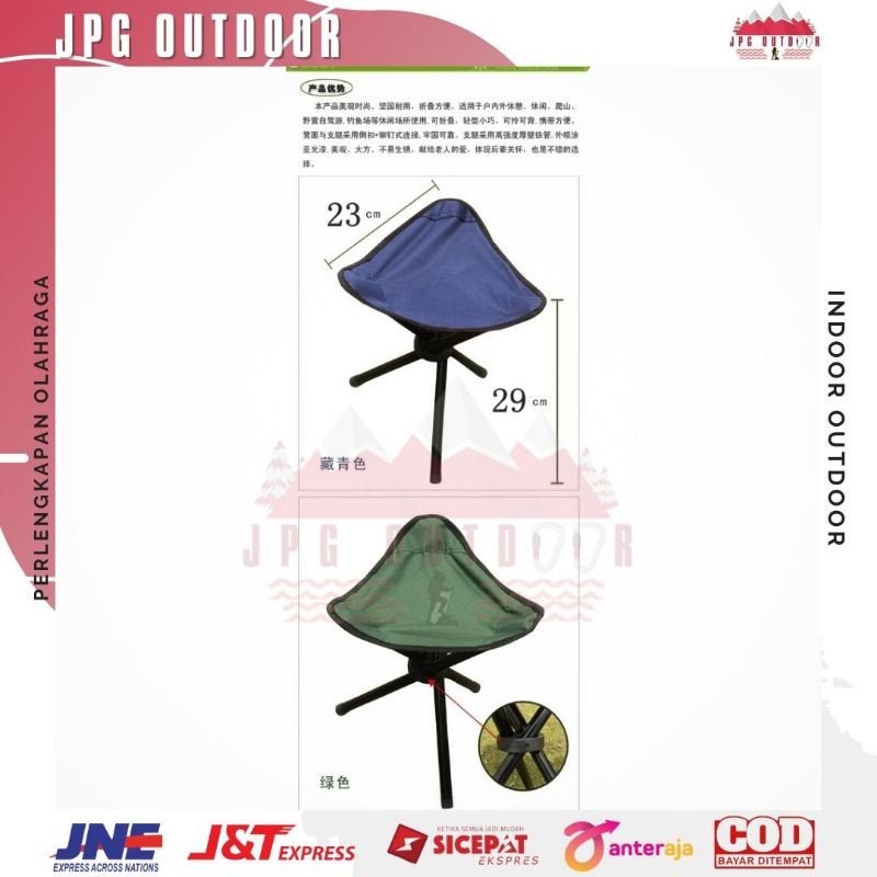 Kursi Lipat Mancing Camping Outdoor Portabel Folding Chair