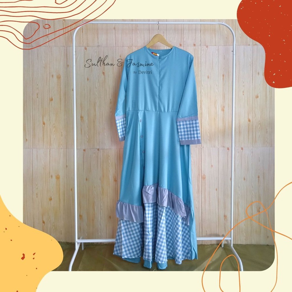 GAMIS TOYOBO KOMBINASI KOTAK / JUBAH REMAJA / JUBAH DEWASA