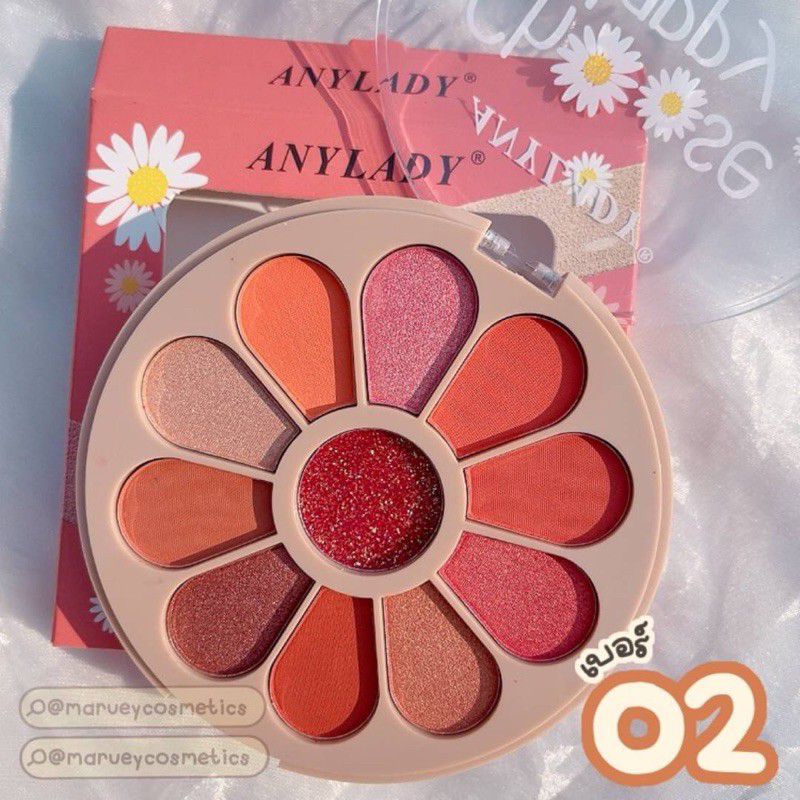 PROMO ECER!! EYESHADOW ANYLADY 8 WARNA Sweet Summer NATURAL MAKE UP PALETTE NO. 969