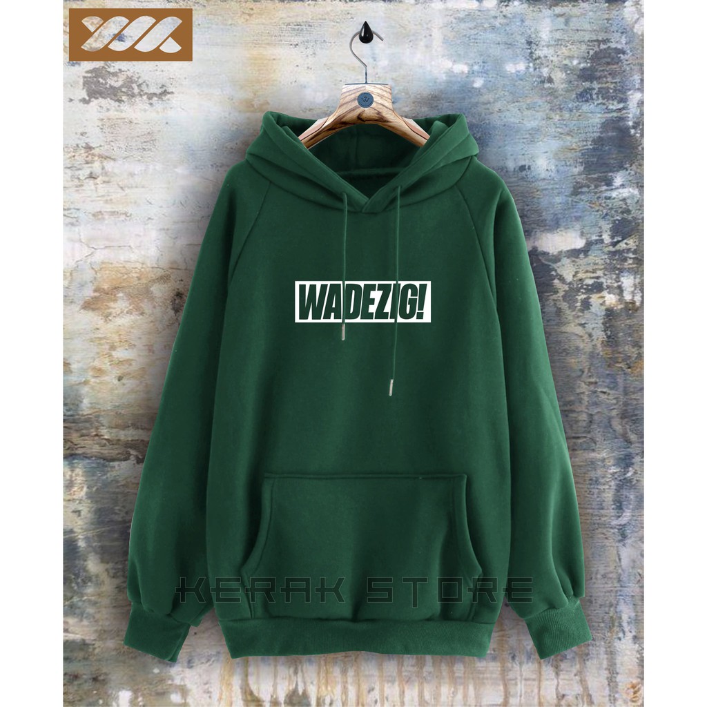 WADEZIG Jaket Sweater Distro - Sweater Hoodie Pria Dan Wanita Flece Tebal