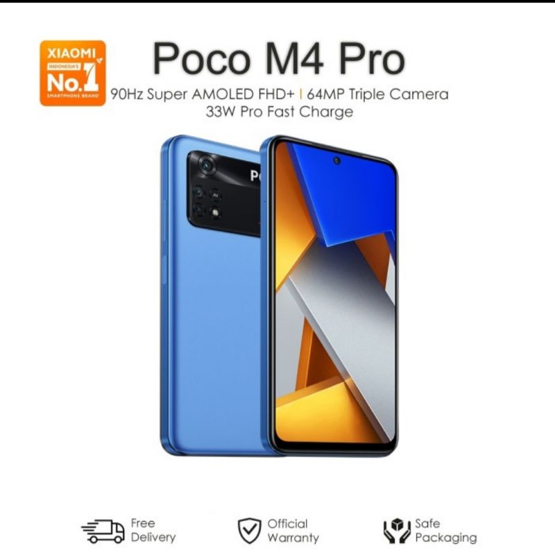 POCO M4 Pro LTE 6/128 + 8/256 Garansi Resmi Nasional 6gb 8gb 128gb 256gb poco M3 Pro 5G