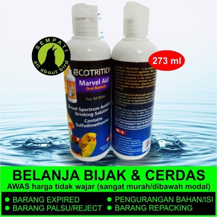 Asli Marvel Aid Oral Remedy 237Ml Ecotrition Obat Burung Sakit Bulu