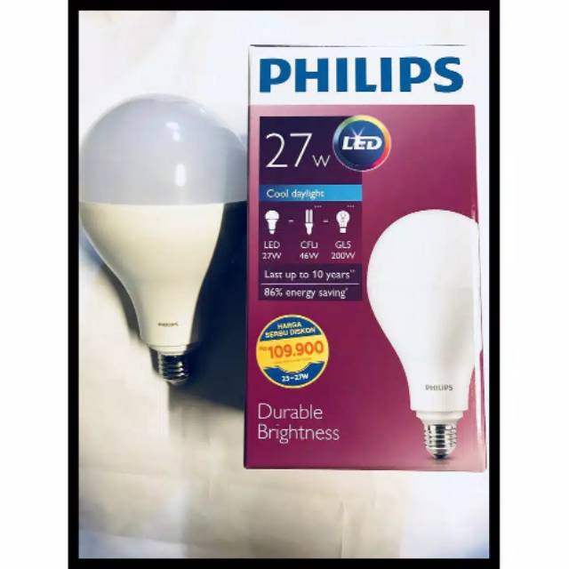 Philips LED 27Watt / Lampu Philips 27Watt / Lampu Hemat Energi / LED Bulb