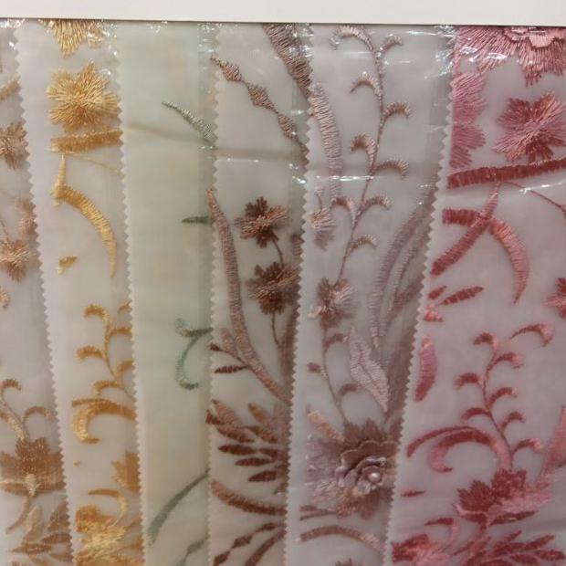 Kain Brokat Tile Tulle 3D [ 3 Dimensi ] Bahan Kebaya Dan Gaun Brokat Tile