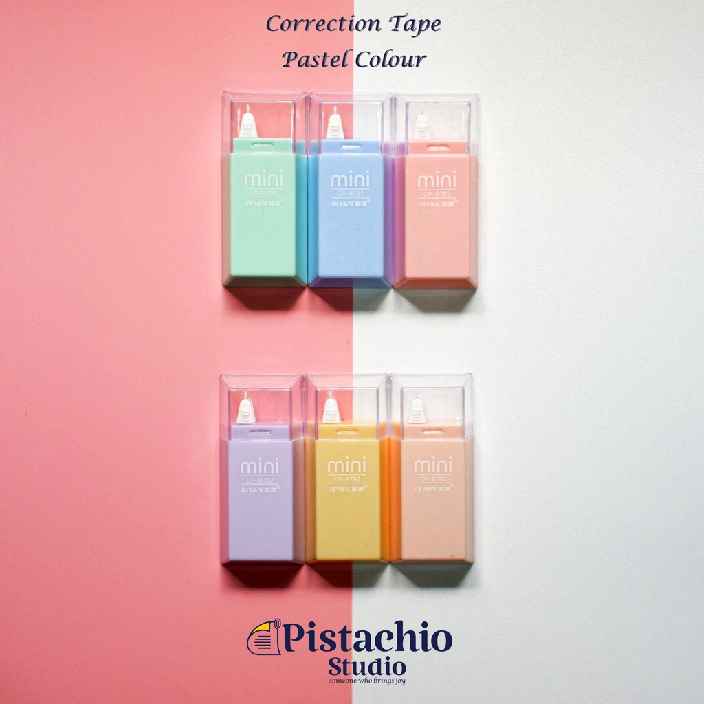 

Correction Tape Pastel Colour | Tip X Kertas Warna Pastel | Tip-Ex Kertas Warna Pastel | Tip X Roll