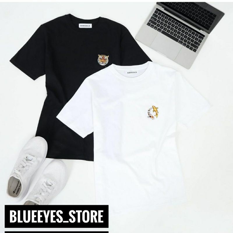 Ribsgold Tshirt pattern bordir /kaos bordir cotton combed