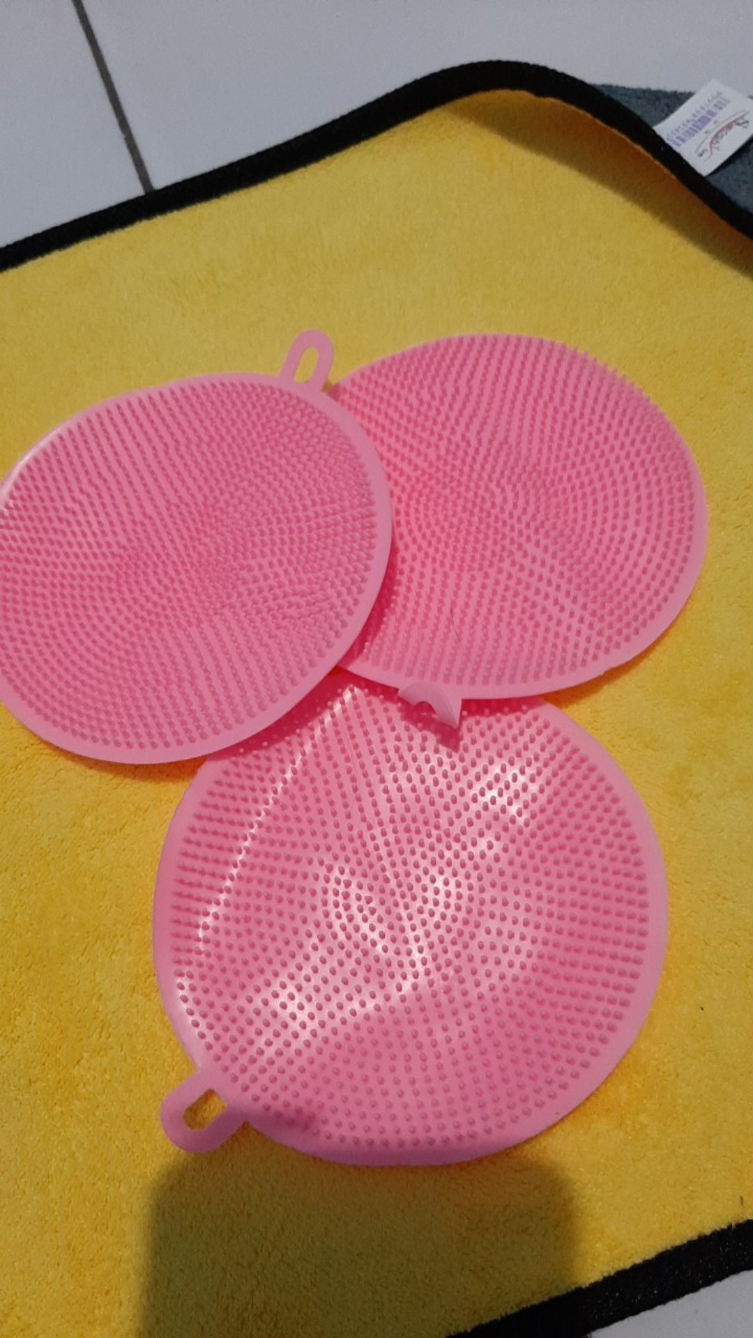 Silikon Cuci Piring Buah Anti Panas Spon Cuci Piring Wajan Anti Bakteri Ha19