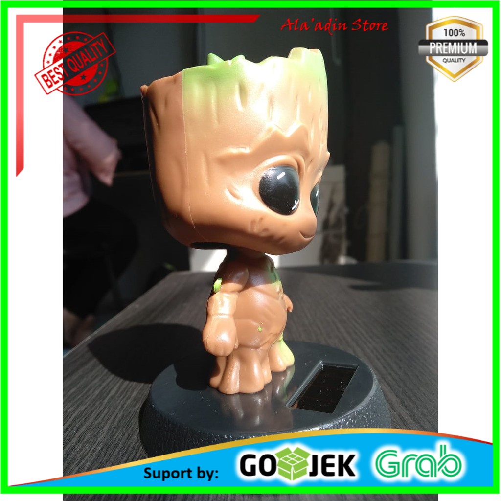 Promo Boneka Hiasan Dashboard Mobil Boneka Dashboard Kepala Goyang Avengers BABY GROOT