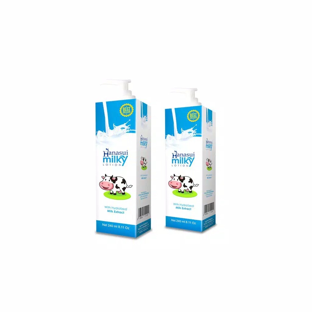 HANASUI Milky Hand &amp; Body Lotion 240ML - Body Lotion Hanasui Halal Original BPOM