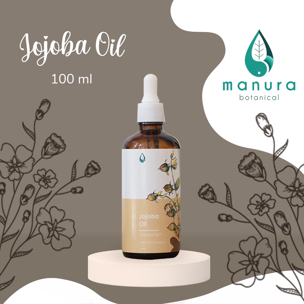 Manura Jojoba Oil 100 ml - Cerrier Oil untuk Pelarut Essential, Perawatan Kulit dan Pijat