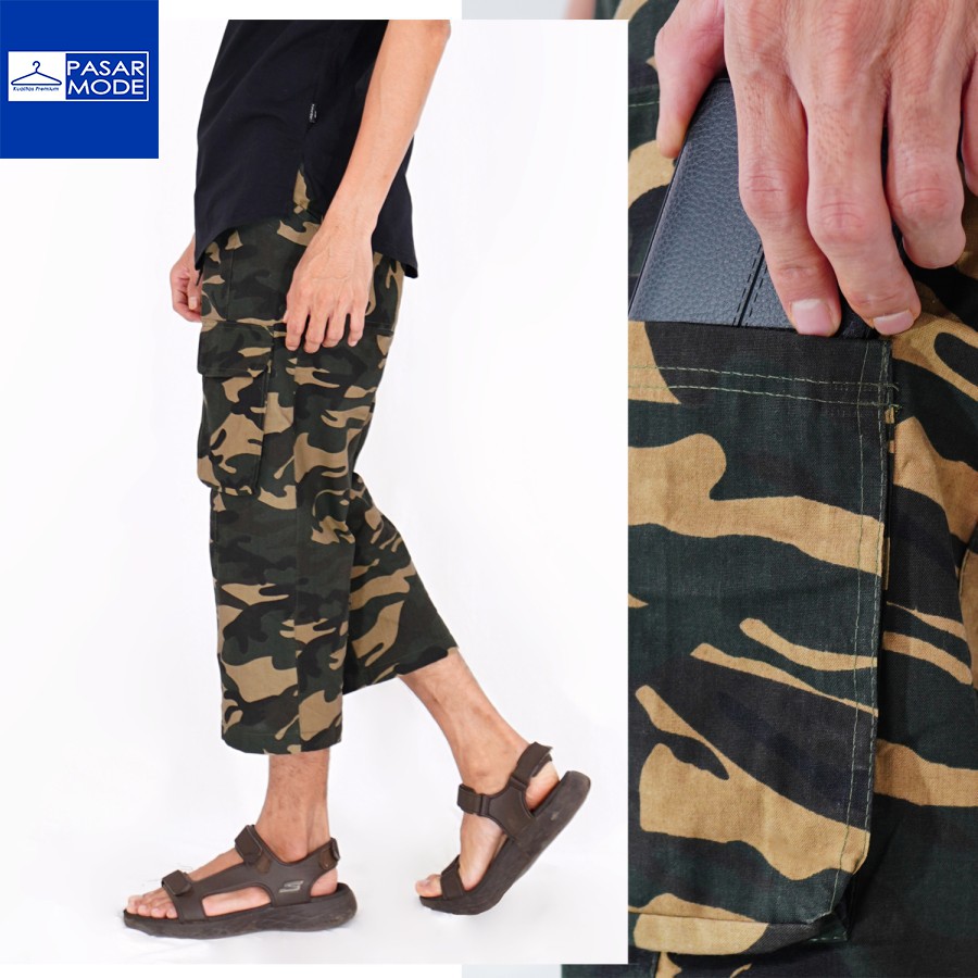 FIRDAUS Celana Jogger Sirwal Pria Muslim Camouflage Pangsi