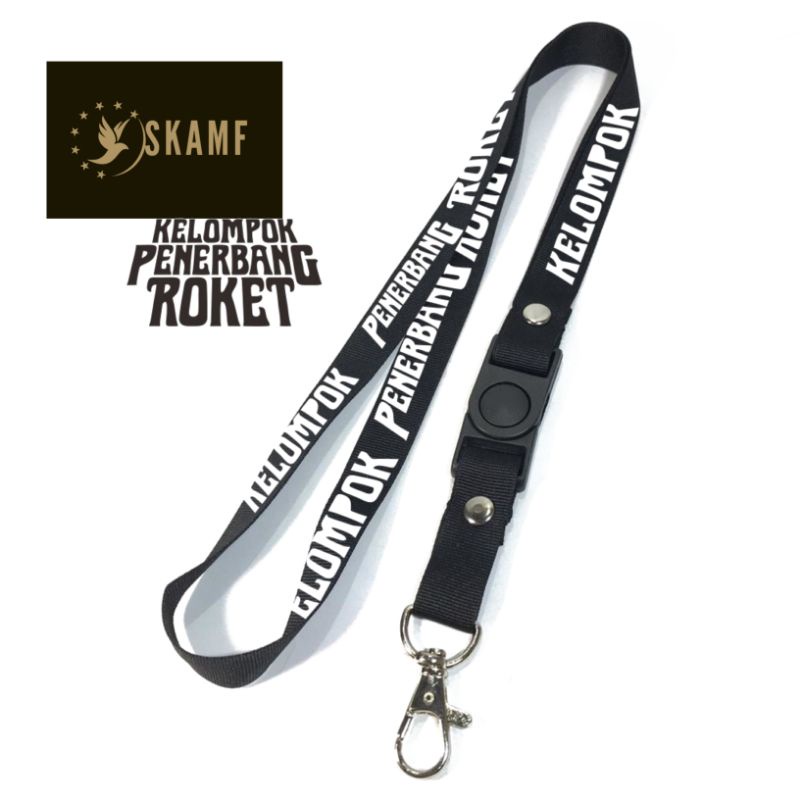 

Gantungan kunci KPR band KELOMPOK PENERBANG ROKET musik ROCK tali lanyard band gantungan leher id card name tag / oring lengkap