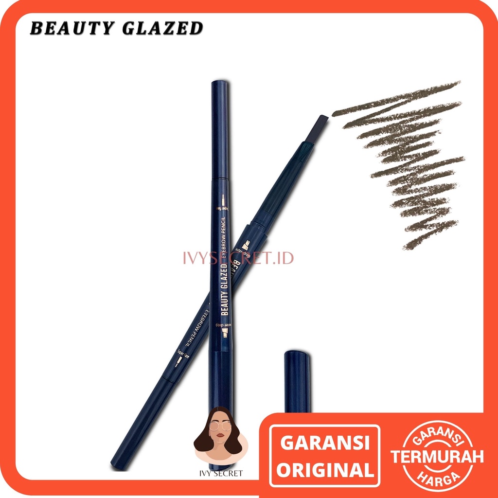 BEAUTY GLAZED Double Head Eyebrow Pencil BEAUTY GLAZED Automatic Eyebrow BEAUTY GLAZED Pensil Alis BEAUTY GLAZED