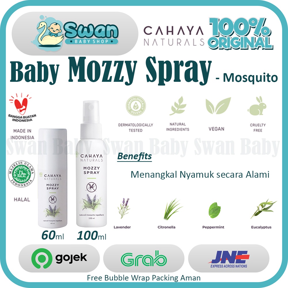 Cahaya Naturals Mozzy Spray ( Natural Mosquito Repellent)