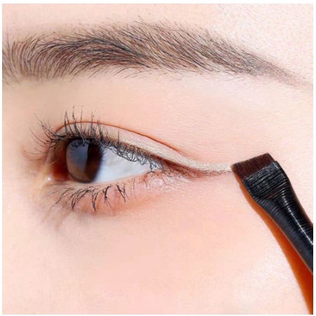 Kuas Alis Mata Bulu Pipih Hitam Make Up Ultra-Thin Precision Firming Knife-Edge Fine Eyeliner 101 102 Brush Eyebrow Brush LADALA