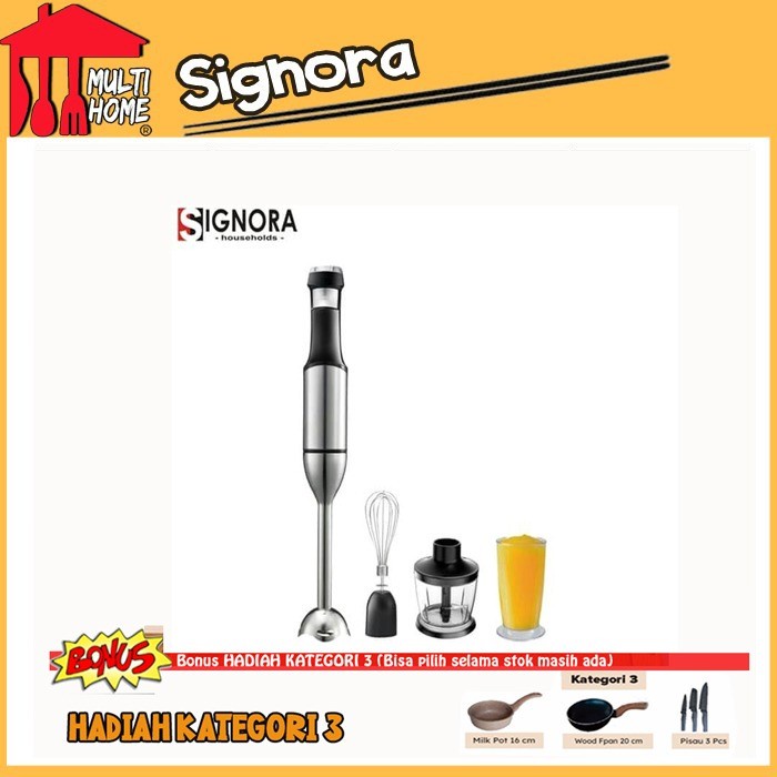 Hand Blender Signora Peralatan Masak dan Dapur Modern